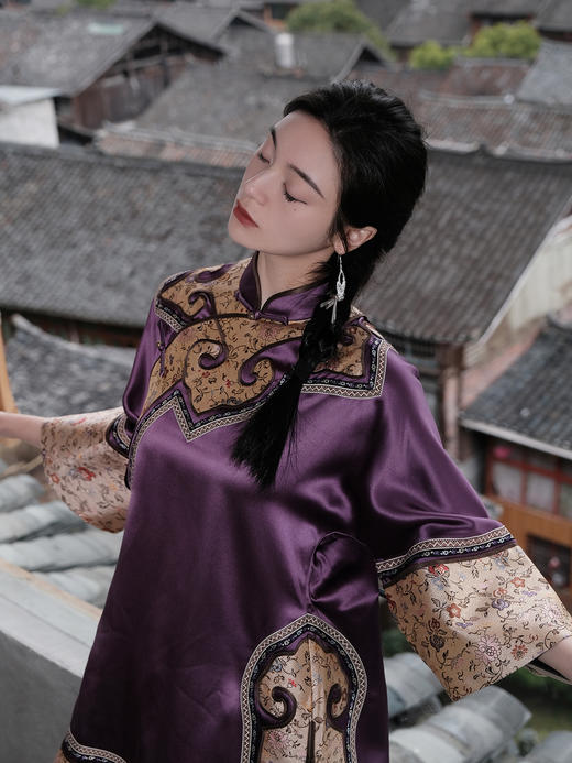 盛唐婧 |高货/重缎真丝立领外套[特价品] 商品图2