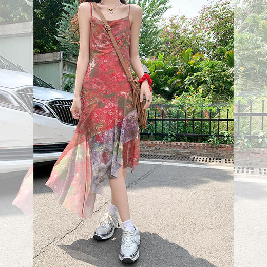 <曾小咸推荐> 【爱尔兰小姐】红色连衣裙 商品图4