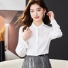 红色雪纺衫女上衣2024春装新款立领洋气小衫长袖女衬衣1782 商品缩略图2