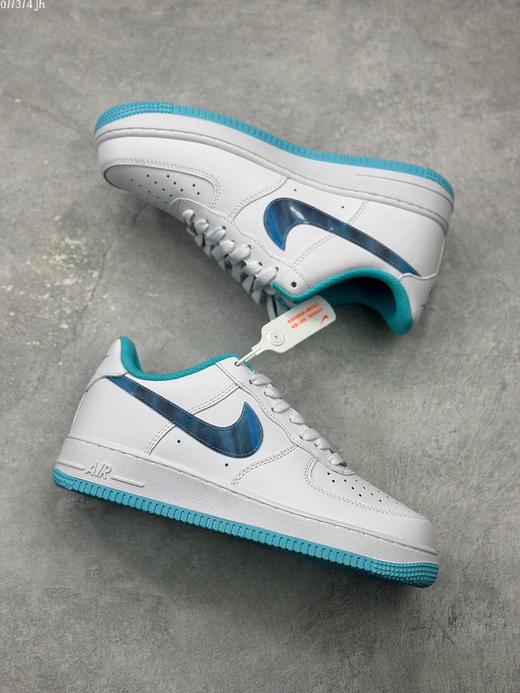 夏日特惠💰430 海外限量发售 公司级 NIke Air Force 1 '07 Low “白蓝镜面” 空军一号 低帮 运动鞋 休闲鞋 商品图4