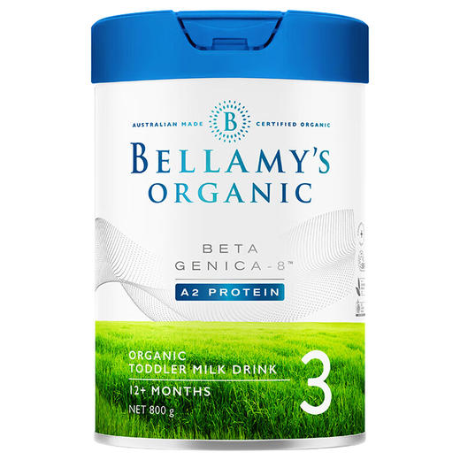 【保税】澳洲 白金版贝拉米（BELLAMY'S ）有机A2奶粉 1段2段3段4段800g 罐装新包装 保税仓现货 商品图3