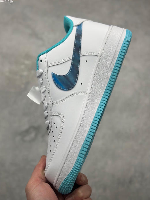 夏日特惠💰430 海外限量发售 公司级 NIke Air Force 1 '07 Low “白蓝镜面” 空军一号 低帮 运动鞋 休闲鞋 商品图6