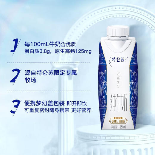 特仑苏纯牛奶（梦幻盖）250ml*10 商品图1