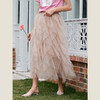 OLrain法式网纱半身裙女夏季2022年新款收腰荷叶边纯色女神蛋糕裙 商品缩略图1