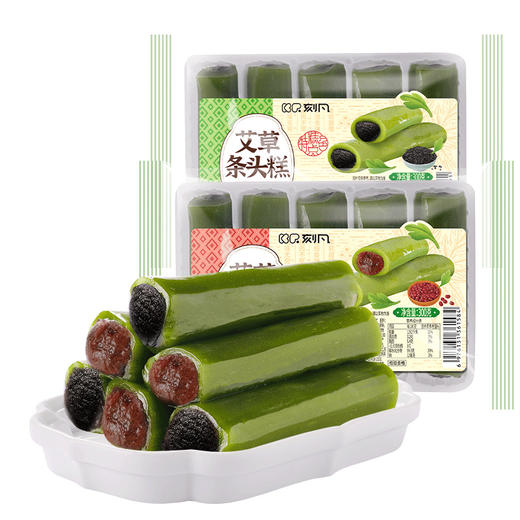 【江南风味！艾草条头糕300g】柔软甜糯，口感香弹，甜而不腻，回味无穷！糯米糍粑传统糕点心小零食小食品 商品图2