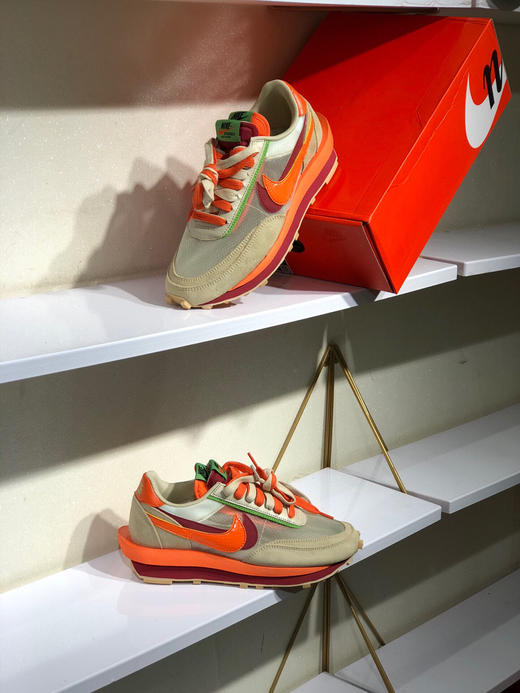 夏日特惠💰390 CLOT x Sacai x NK LDWaffle 
"Net Orange Blaze" S2纯原出品 商品图8