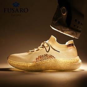 【超值底价】FUSARO男女同款飞织云朵鞋 送夜光鞋带