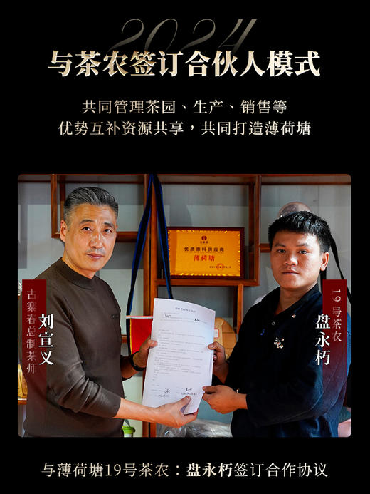 2024年【薄荷塘】超II类古树王 生而尊贵自带光环，店铺连续多年的“销量王”“复购王” 云南普洱茶生茶 357克/饼 拍5发6拍20发25 商品图3