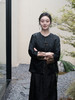 盛唐婧 |重磅香云纱山水仙鹤纹金线提花外套 商品缩略图5
