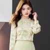 木耳边碎花雪纺衫女上衣2024春装新款小衫长袖女衬衣1786 商品缩略图3