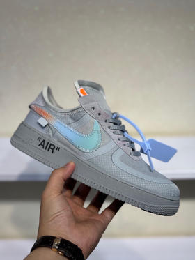 夏日特惠💰360 OFF-WHITE x Nike Air Force1 Low Black White 2.0 联名潮流款 空军一号低帮防滑休闲板鞋 男女同款