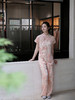盛唐婧 |玫瑰粉国风丝绒上衣 商品缩略图5