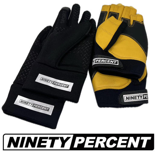 NINETYPERCENT 健身手套户外运动骑行防滑透气减震半指男器械训练防起茧摩托车 商品图0