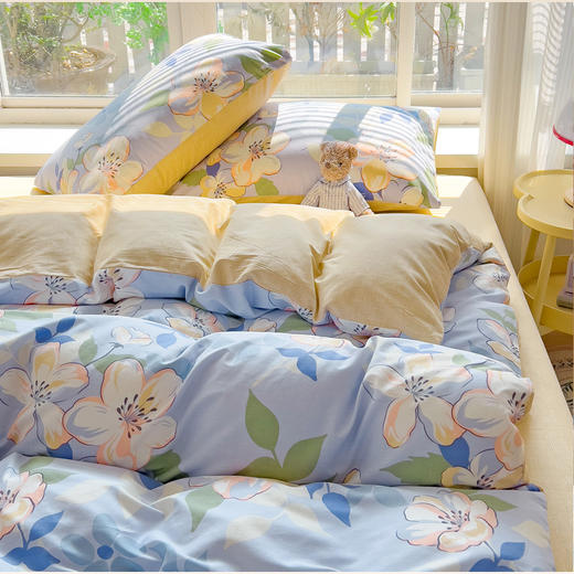 利路米家纺春季新款全棉印花四件套  桂花茶香 商品图1