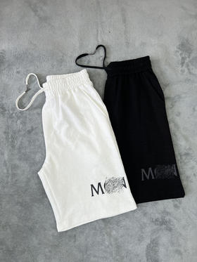 M可 夏季新款 男士 字母印花 休闲百搭 纯棉短裤/中裤/五分裤 Z-11558