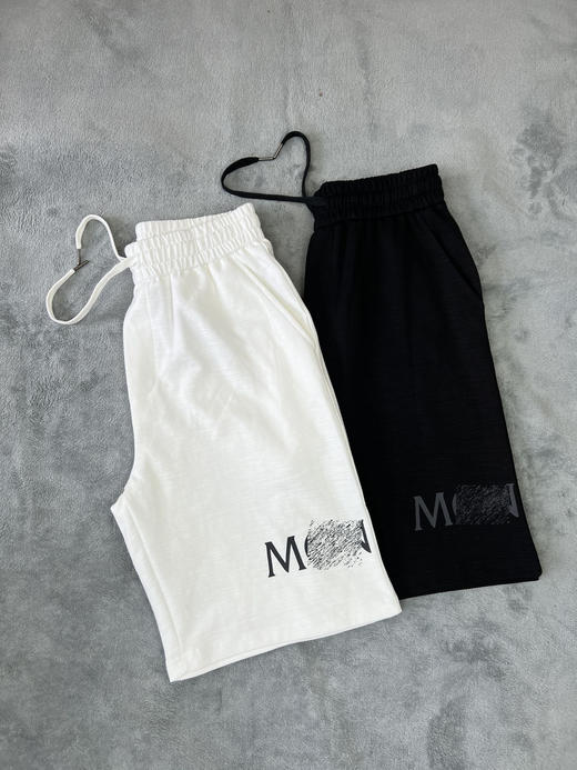 M可 夏季新款 男士 字母印花 休闲百搭 纯棉短裤/中裤/五分裤 Z-11558 商品图0