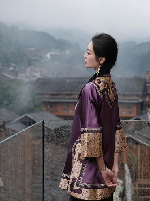 盛唐婧 |高货/重缎真丝立领外套[特价品] 商品图4