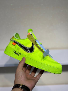 夏日特惠💰360 OFF-WHITE x Nike Air Force1 Low Black White 2.0 联名潮流款 空军一号低帮防滑休闲板鞋 男女同款