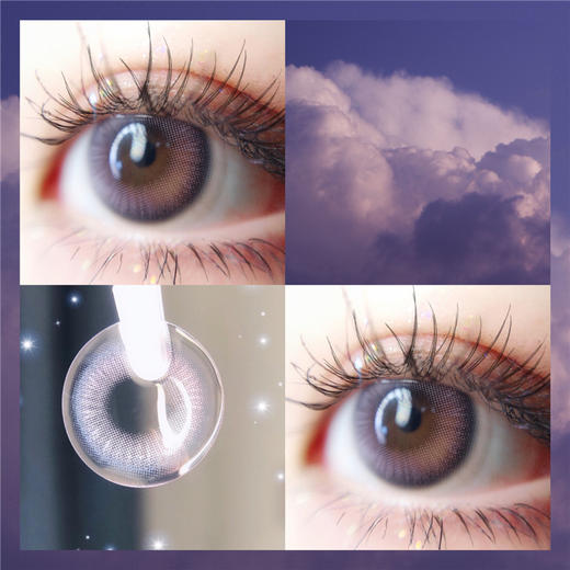 AlleCon 紫鸢尾 年抛直径14.5mm混血美瞳 紫色 商品图2