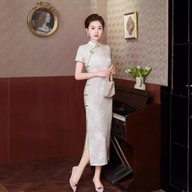 GSJ-864新式旗袍改良版年轻款少女复古民国风气质高端长款老上海性感优雅