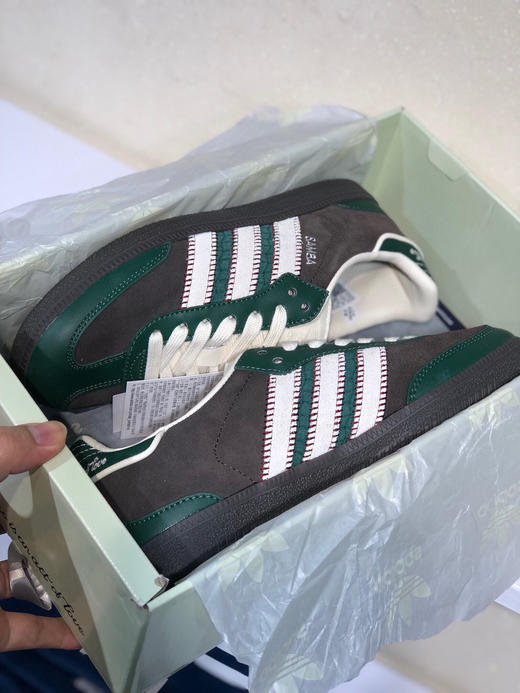 夏日特惠💰350 WALES BONNER x adidas originals Samba 头层真马毛 徳训 耐磨低帮板鞋 男女同款 商品图7