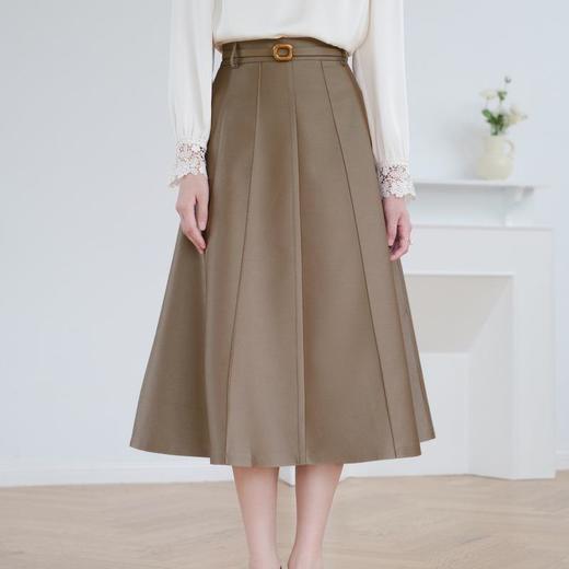 半身裙女2024春装新款中长裙通勤气质A字裙大摆裙5106 商品图3