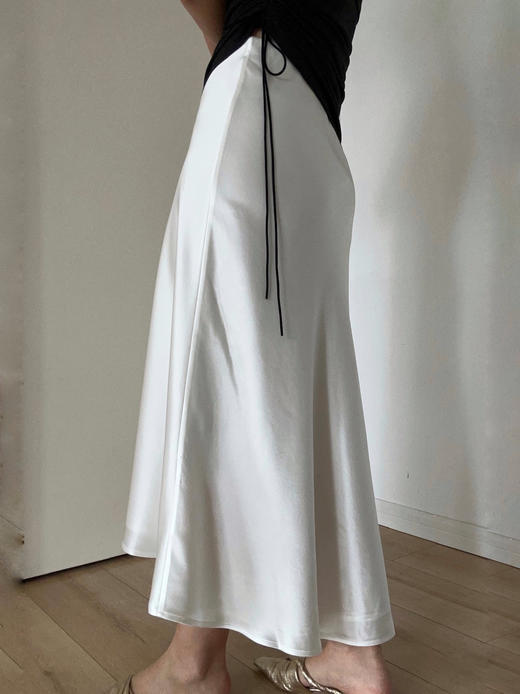 My Dearest｜1065SK  MERMAID Acetate MIDI Skirt [ 粉PK / 黑BK /白WT 醋酸半裙 ] 商品图6