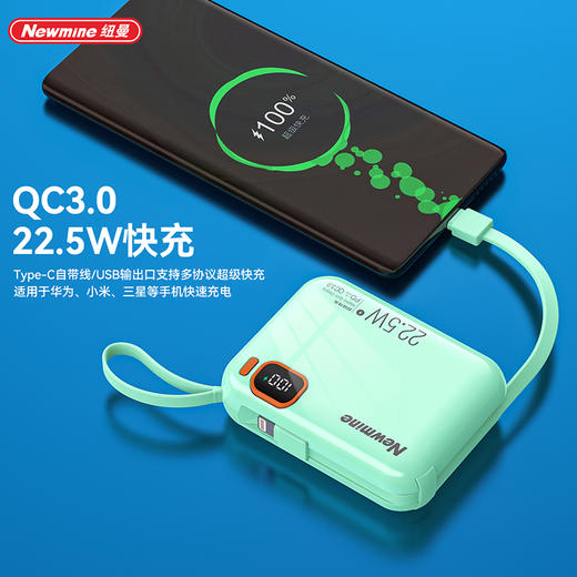 纽曼带线快充移动电源P165 商品图2