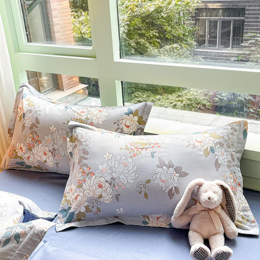 利路米家纺24年春季新款全棉印花四件套牡丹花开 商品图5