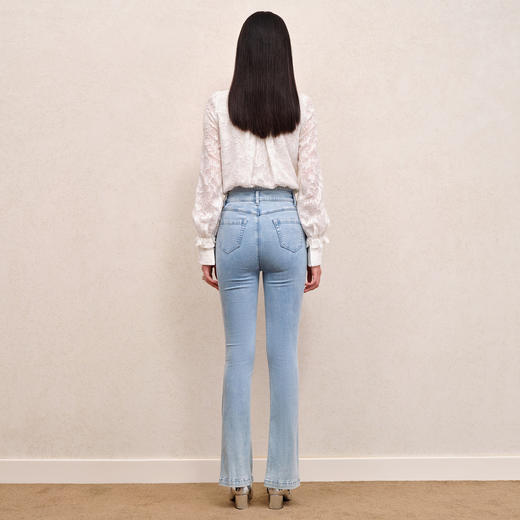 精致复古提花百搭衬衫优雅温柔风衬衣秋装上衣女MS88TP503A10 商品图4