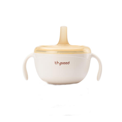 Thyseed世喜 小月龄辅食碗 婴儿宝宝专用喝汤吸管碗米糊杯新生儿喂水碗不锈钢套装0岁+ 商品图6