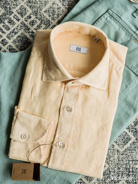 100Hands 黄色亚麻衬衫