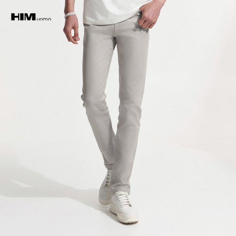 HIM漢崇 时尚都市通勤休闲裤舒适百搭弹力男士修身长裤 2026春季