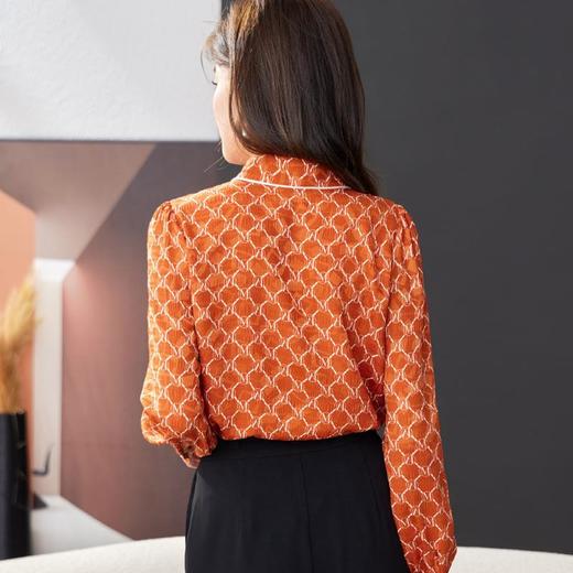 娃娃领雪纺衫女上衣2024春装新款洋气小衫长袖女衬衣1781 商品图4