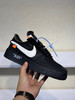 夏日特惠💰360 OFF-WHITE x Nike Air Force1 Low Black White 2.0 联名潮流款 空军一号低帮防滑休闲板鞋 男女同款 商品缩略图0