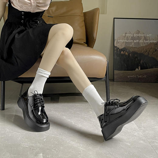 Hawdweke-新款英伦风一脚蹬乐福鞋系列绑带多款式可选 商品图9