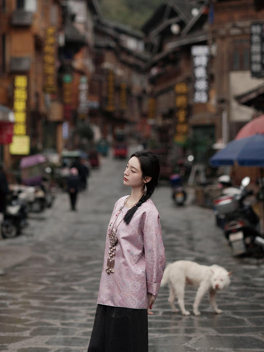 盛唐婧 |真丝宋锦宝相花外套 商品图2