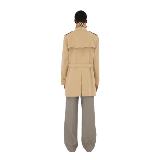 BURBERRY 巴宝莉 男士肯辛顿版型 – 短款 Heritage Trench 束腰风衣 蜂蜜色 8079390 A1366 商品图3