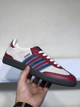 夏日特惠💰350 WALES BONNER x adidas originals Samba 头层真马毛 徳训 耐磨低帮板鞋 男女同款