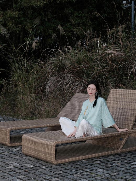 盛唐婧 |淡翠绿国风提花上衣[特价品] 商品图11