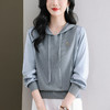 CC89-99811连帽卫衣针织衫春装女2024年新款女妈妈休闲宽松带帽长袖上衣小衫 商品缩略图1