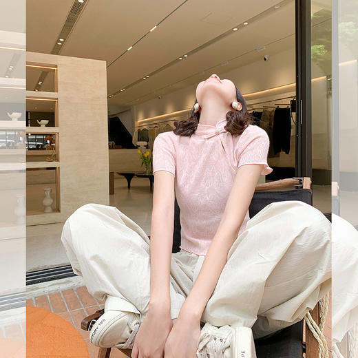 <曾小咸推荐>现货秒杀！最后一波 ！抢到赚到！【复古女郎】国风粉色短袖 日常99.99 立减40 秒杀59.99！ 商品图2