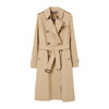 BURBERRY 巴宝莉 女士肯辛顿版型 – 长款 Heritage Trench 束腰风衣 米色 8079414 A1366 商品缩略图0
