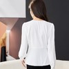 V领白色雪纺衫女上衣2024春装新款洋气小衫长袖女衬衣1771 商品缩略图4