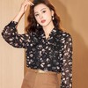 碎花雪纺衫女上衣2024春装新款时尚洋气小衫长袖女衬衣8902 商品缩略图4