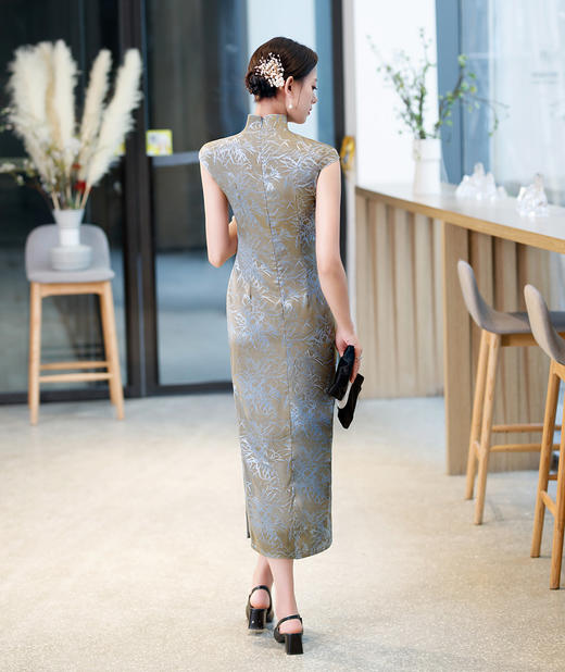无袖改良盘扣，复古年轻款旗袍YM8073 商品图3