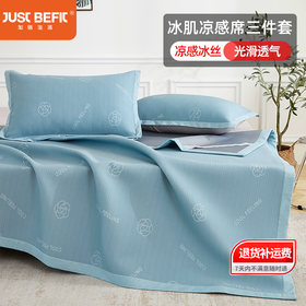 【床席/床笠款可选】加倍生活 冰肌凉感席三件套 含枕套