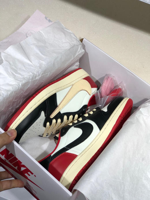 夏日特惠💰430 公司级 # Travis Scott x Air Jordan AJ1 Low OG SP TS联名倒勾低帮 商品图7