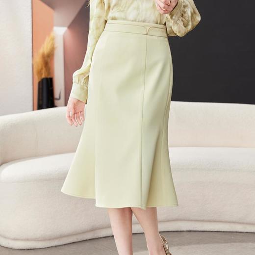 半身裙女2024春装新款高腰显瘦鱼尾裙中长款包臀裙1780 商品图0