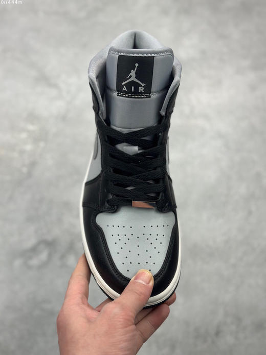 夏日特惠💰460 Air Jordan 1 Mid "Light Smoke Grey" 中帮 黑灰银AJ1 乔丹1代 商品图1